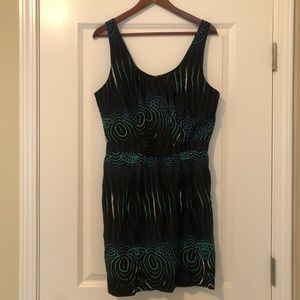 W118 By Walter Baker WomenDress Size L Blue Green